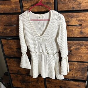 Jonathan Simkhai Cream Knit Blouse